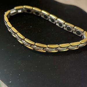 Sabona Gold and Silver Tone Magnetic Elegant Women's Bracelet